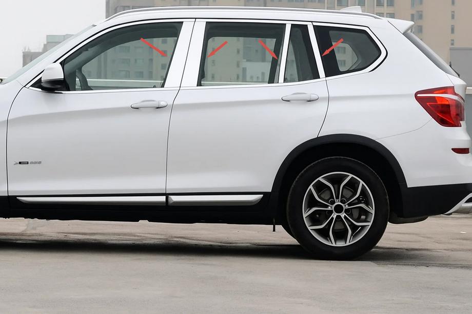 BMW X3 F25 2011–2018 RVS deurstijl sierlijsten Image