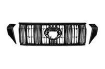 Toyota Land Cruiser Prado 150 2009–2023 Radiateurgrille 2017↗ zwart OEM (met korte lamellen) foto 1