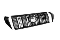 Toyota Land Cruiser Prado 150 2009–2023 Radiateurgrille 2017↗ zwart OEM (met korte lamellen) foto 3