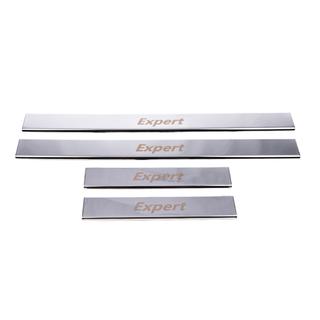 Instaplijsten Carmos (4 stuks, RVS) Peugeot Expert 2017– foto 2