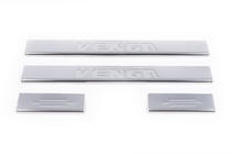 Kia Venga 2010–2019 Carmos instaplijsten RVS (4 stuks) foto 2
