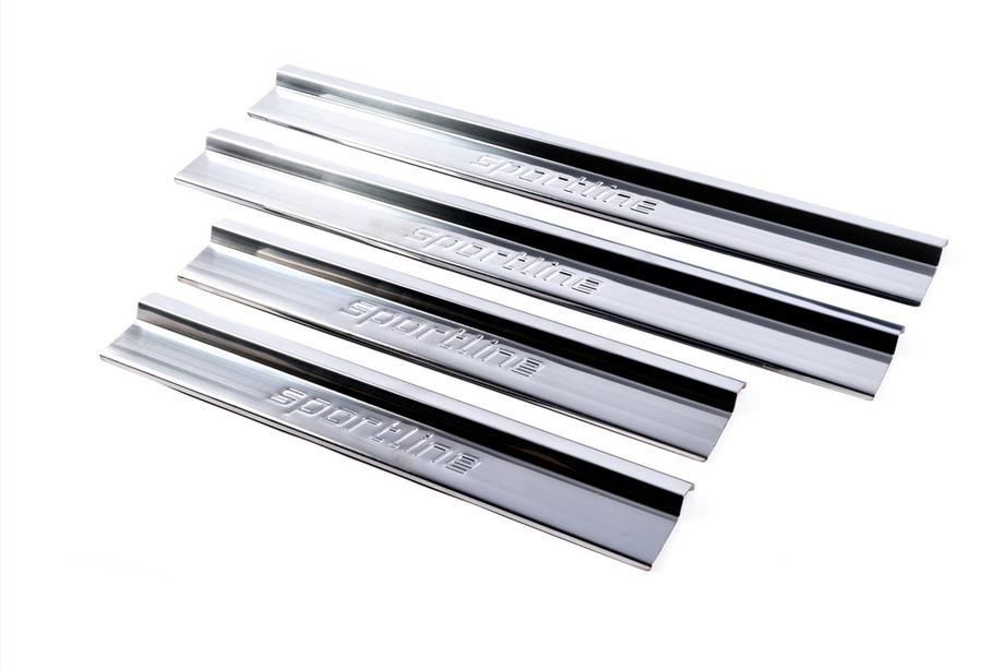 Mercedes E-class W124 1984–1997 Instaplijsten voor binnendorpels V1 (4 stuks, RVS) Image