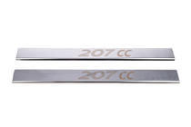 Peugeot 207 2006–2014 Carmos instaplijsten (2 stuks, RVS) foto 2
