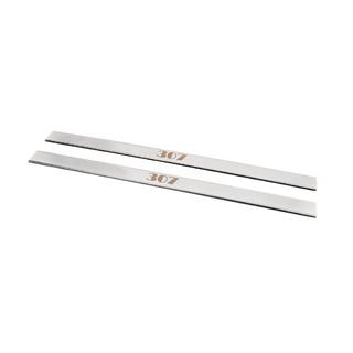 Carmos instaplijsten (2 stuks, RVS) Peugeot 307 2001–2008 foto 1