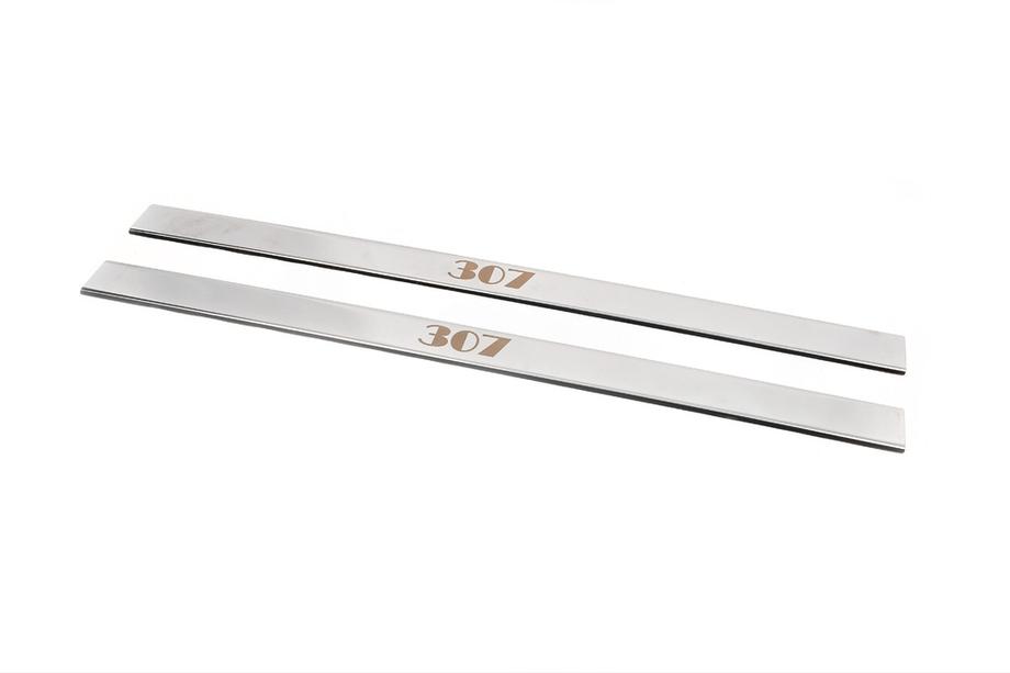 Peugeot 307 2001–2008 Carmos instaplijsten (2 stuks, RVS) Image