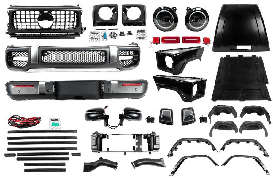 Mercedes G-klasse W463 1990–2018 Restyling-kit voor G63 AMG 2018 Foto 3