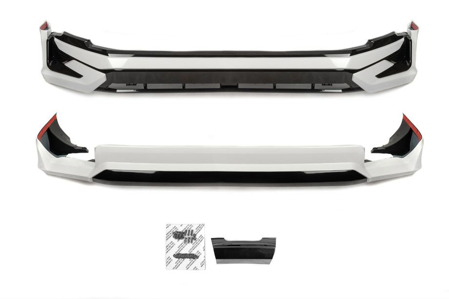 Toyota Land Cruiser Prado 150 2009–2023 Voor- en achterbumperlippen 2023-Designs (2017-) Zwarte kleur Image