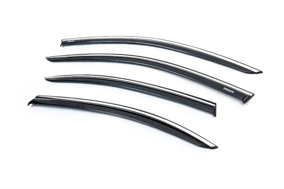 Skoda Superb 2015–2024 Raamdeflectoren met chromen sierlijst SD (4 stuks, Niken) Foto 5