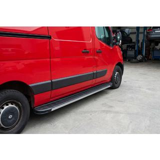 Side steps Maya V1 (2 st., aluminium) Opel Movano 2010–2021 foto 1