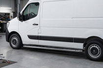 Opel Movano 2010–2021 Side steps Maydos V1 (set van 2, aluminium) foto 1