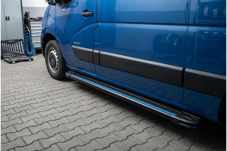 Renault Master 2011–2023 Maya Blue sidesteps (2 stuks, aluminium) Image
