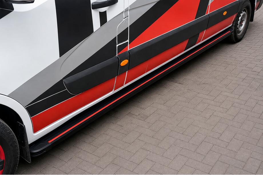 Renault Master 2011–2023 Side steps Maya Red (2 stuks, aluminium) Image