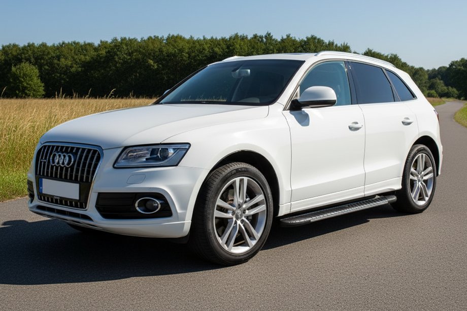 Audi Q5 2008–2017 Bosphorus Grey zijsteps (set van 2, aluminium) Image
