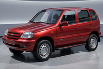 Chevrolet Niva 1998–2020 Side steps Maya Red (2 stuks, aluminium) foto 1