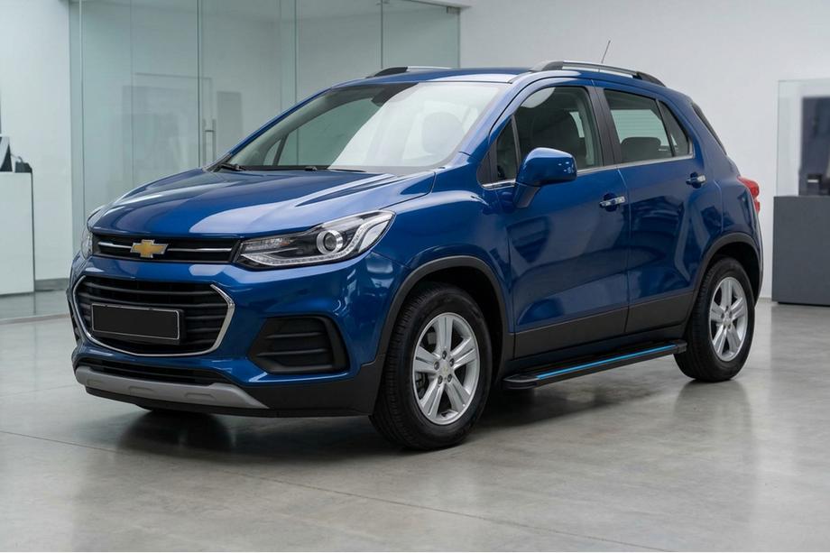 Chevrolet Trax 2012–2023 Maya Blue zijtreden (2 stuks, aluminium) Image
