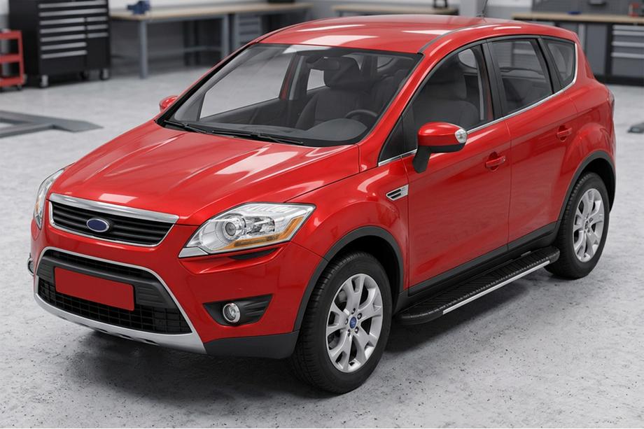 Ford Kuga 2008–2013 Bosphorus Grey zijsteps (set van 2, aluminium) Image
