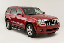 Jeep Grand Cherokee WK 2004–2010 Bosphorus Grey zijsteps (set van 2, aluminium) foto 1