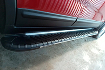 Kia Sorento II XM 2009–2014 Bosphorus Grey zijsteps (set van 2, aluminium) 2010-2013 foto 2