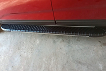 Kia Sorento II XM 2009–2014 Bosphorus Grey zijsteps (set van 2, aluminium) 2010-2013 foto 4