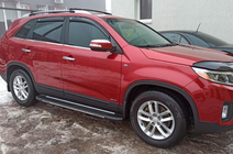 Kia Sorento II XM 2009–2014 Bosphorus Grey zijsteps (set van 2, aluminium) 2010-2013 foto 8