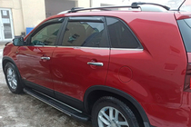 Kia Sorento II XM 2009–2014 Bosphorus Grey zijsteps (set van 2, aluminium) 2010-2013 foto 9