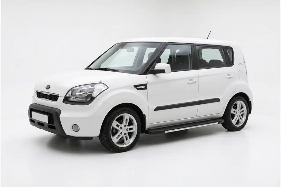 Kia Soul I 2008–2013 Bosphorus Grey zijsteps (set van 2, aluminium) Image
