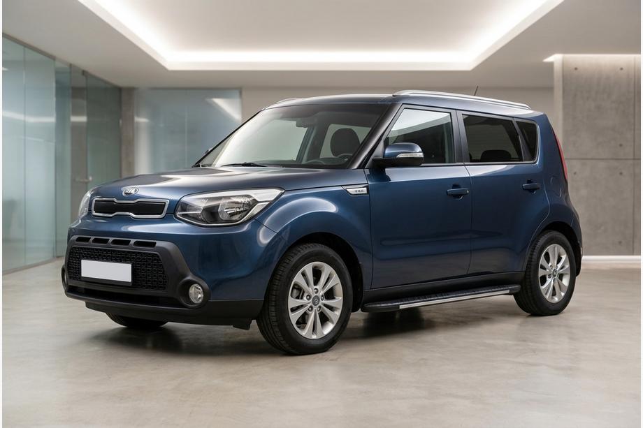 Kia Soul II 2013–2018 Bosphorus Grey zijsteps (set van 2, aluminium) Image