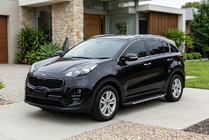 Kia Sportage 2015–2021 Bosphorus Grey zijsteps (set van 2, aluminium) foto 1