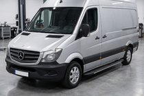 Mercedes Sprinter W906 2006–2018 Bosphorus Grey zijsteps (set van 2, aluminium) Lang/Extra lang foto 1