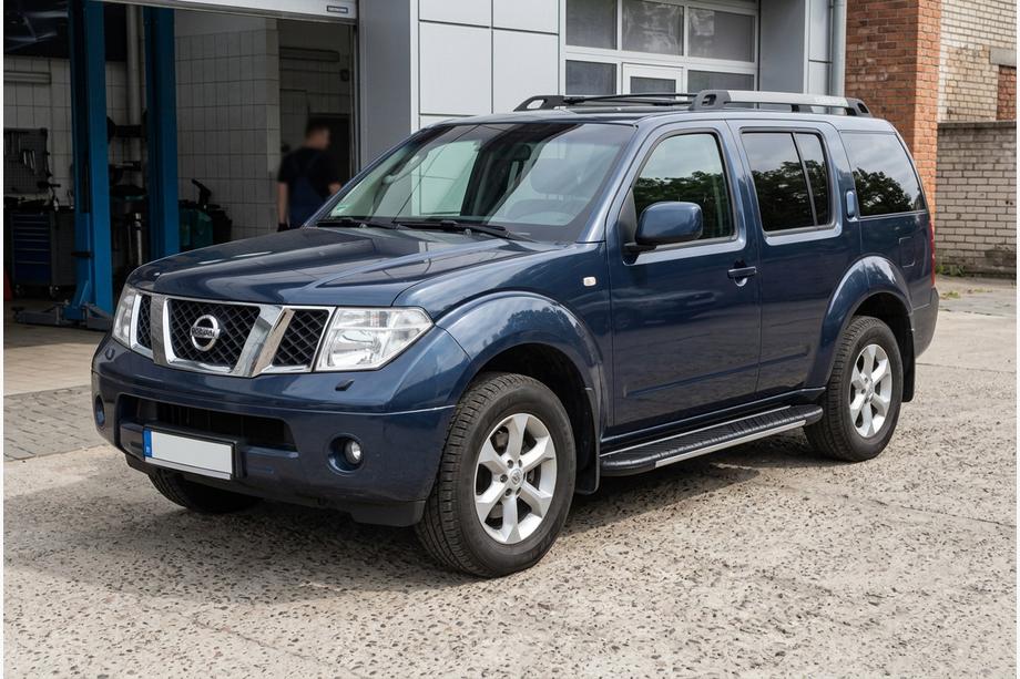 Nissan Pathfinder R51 2005–2014 Bosphorus Grey zijsteps (set van 2, aluminium) Image