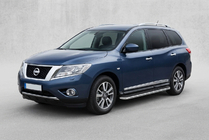 Nissan Pathfinder R52 2012–2021 Side steps Maydos V1 (set van 2, aluminium) foto 1