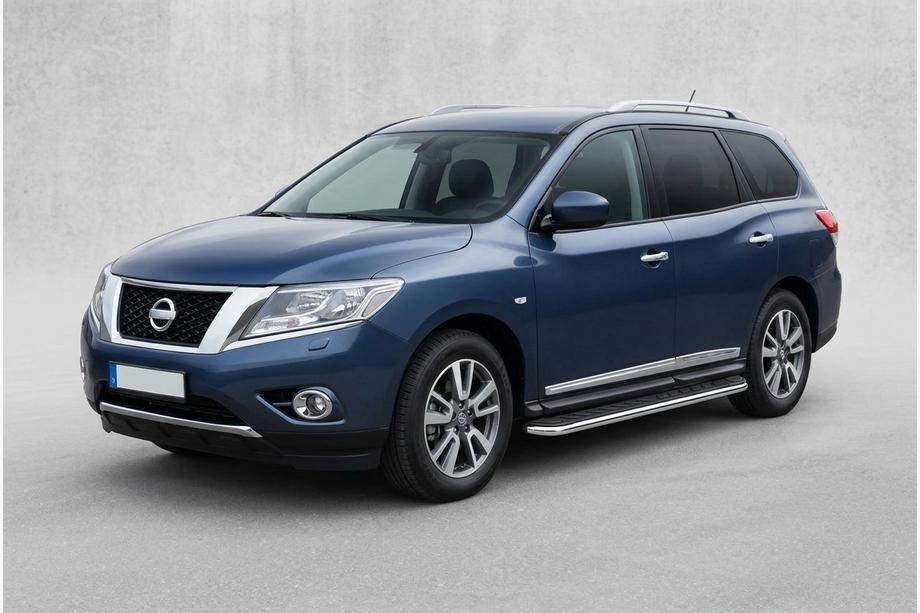 Nissan Pathfinder R52 2012–2021 Side steps Maydos V1 (set van 2, aluminium) Image