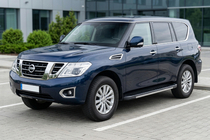 Nissan Patrol Y62 2010–2024 Bosphorus Grey zijsteps (set van 2, aluminium) foto 1