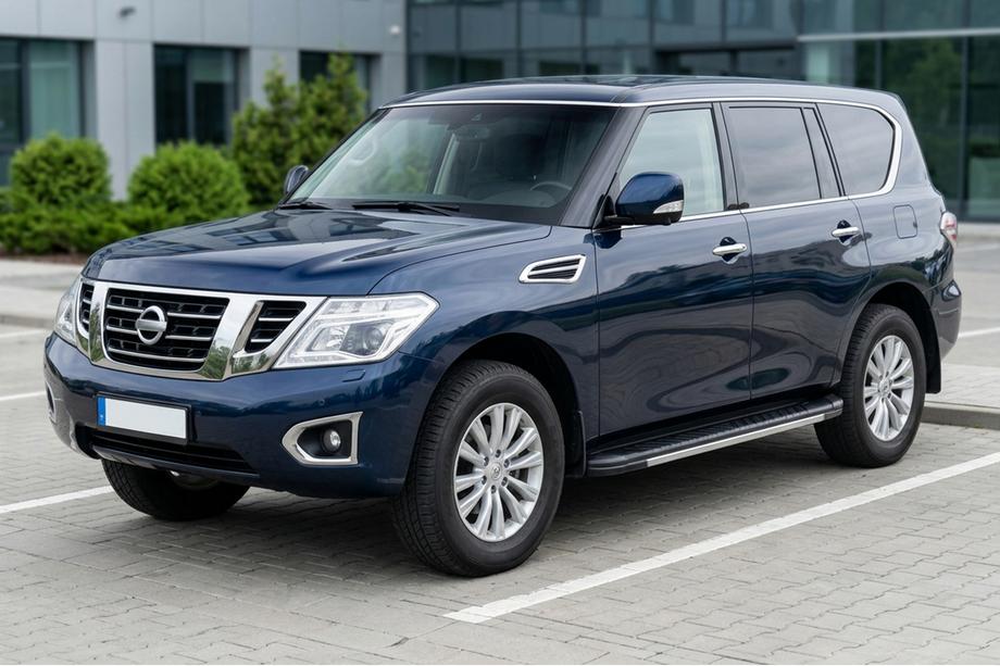 Nissan Patrol Y62 2010–2024 Bosphorus Grey zijsteps (set van 2, aluminium) Image