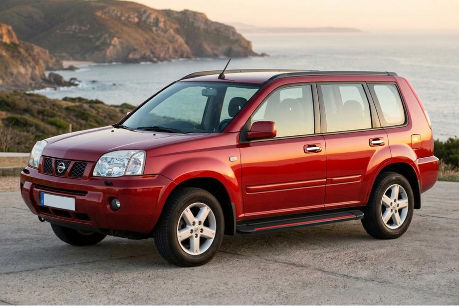 Nissan X-trail T30 2002–2007 Side steps Maya Red (2 stuks, aluminium) Image