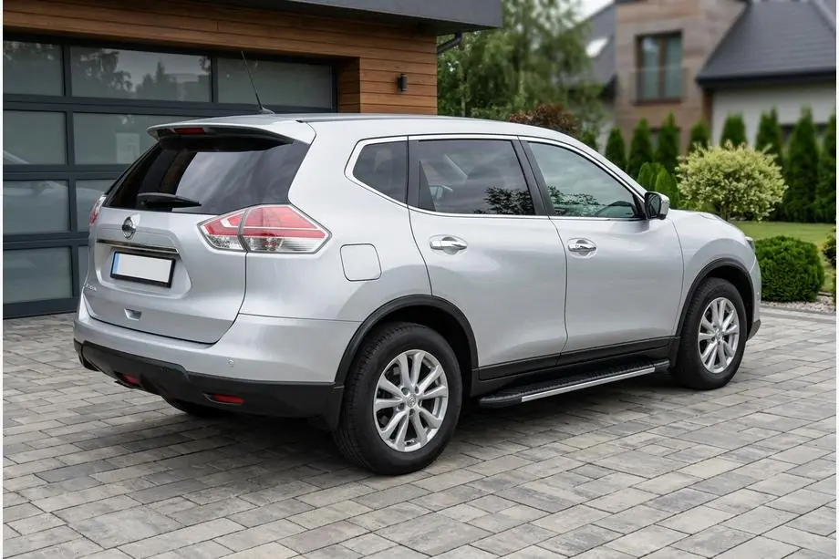 Nissan X-trail T32/Rogue 2014–2021 Bosphorus Grey zijsteps (set van 2, aluminium) Image