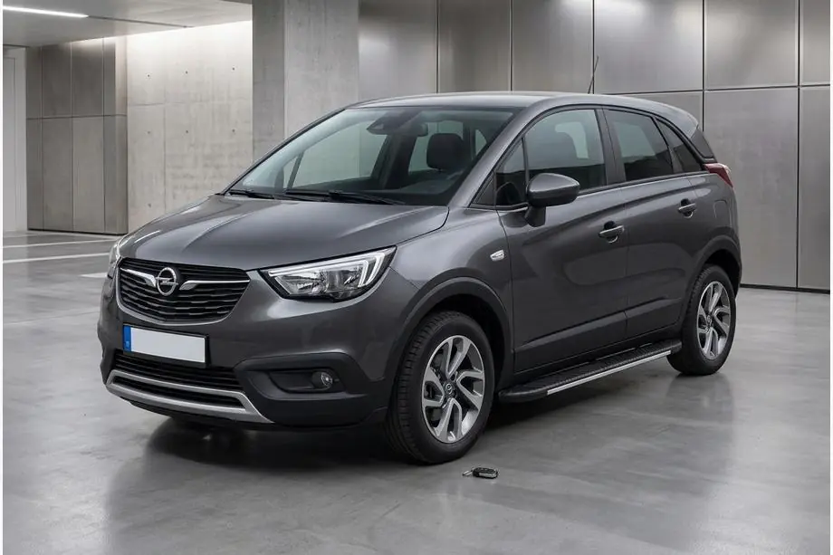 Opel Crossland X 2017–2024 Bosphorus Grey zijsteps (set van 2, aluminium) Image