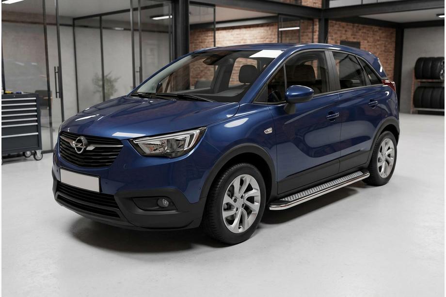 Opel Crossland X 2017–2024 Zijtreden Maydos V2 (2 st., aluminium/RVS) Image