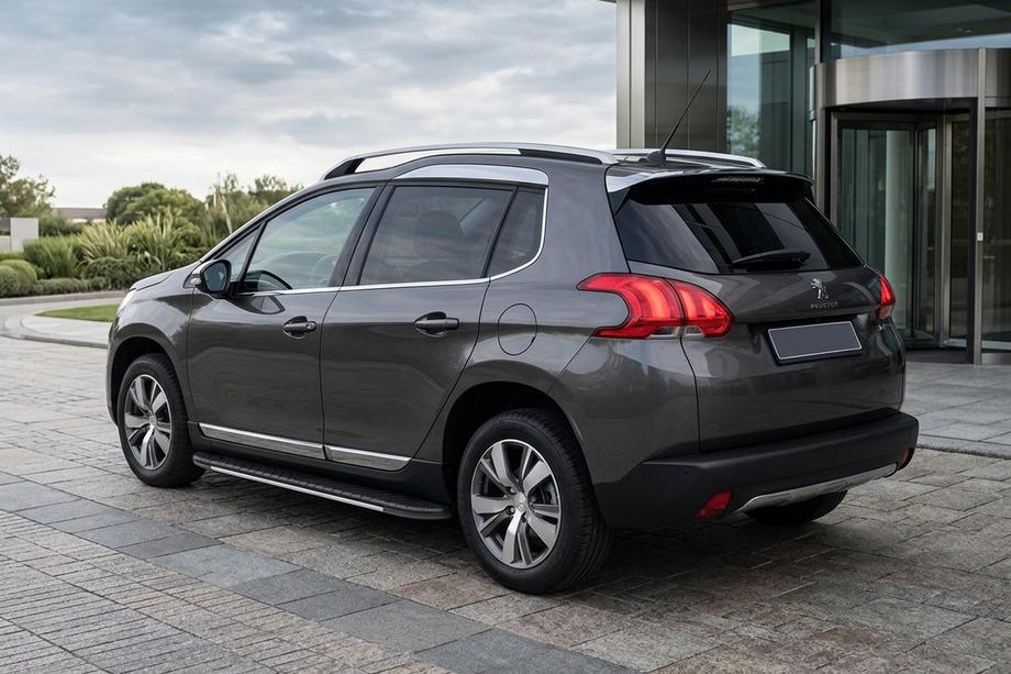 Peugeot 3008 2008–2016 Bosphorus Grey zijsteps (set van 2, aluminium) 2014-2016 Image
