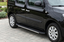 Renault Kangoo 2008–2020 Bosphorus Grey zijsteps (set van 2, aluminium) Lange wielbasis foto 1