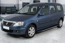 Renault Logan MCV 2005–2013 Bosphorus Grey zijsteps (set van 2, aluminium) foto 1