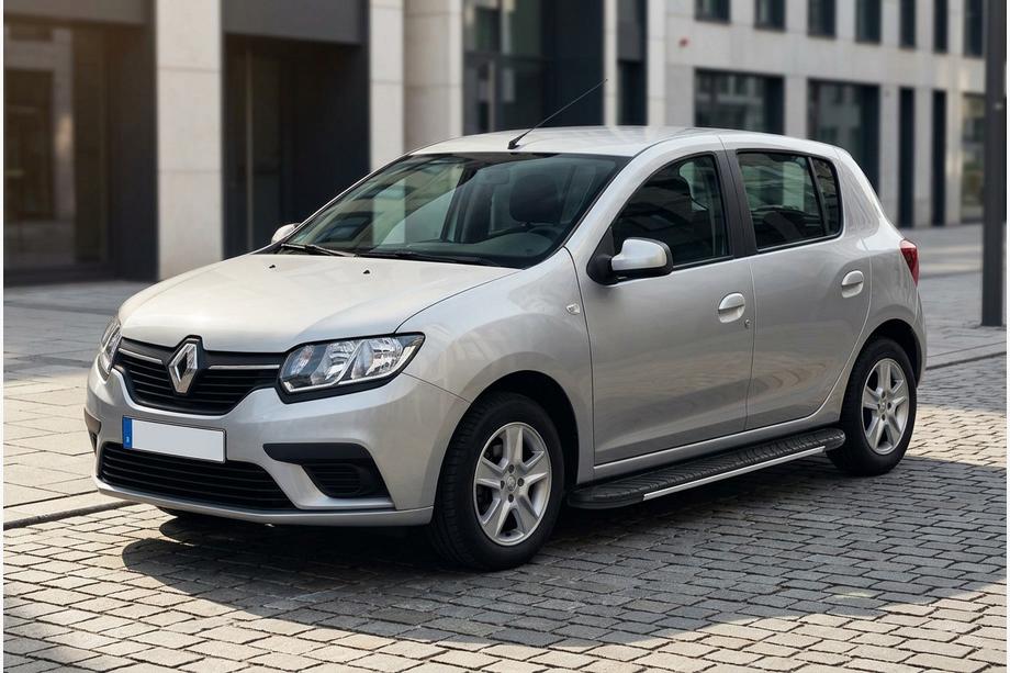 Renault Sandero 2013–2022 Bosphorus Grey zijsteps (set van 2, aluminium) Image