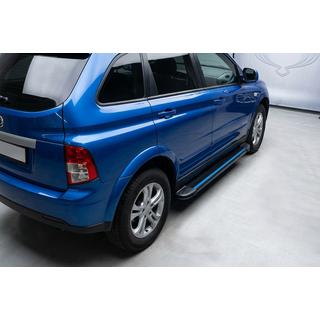 Maya Blue sidesteps (2 stuks, aluminium) SsangYong Action 2005–2018 foto 1