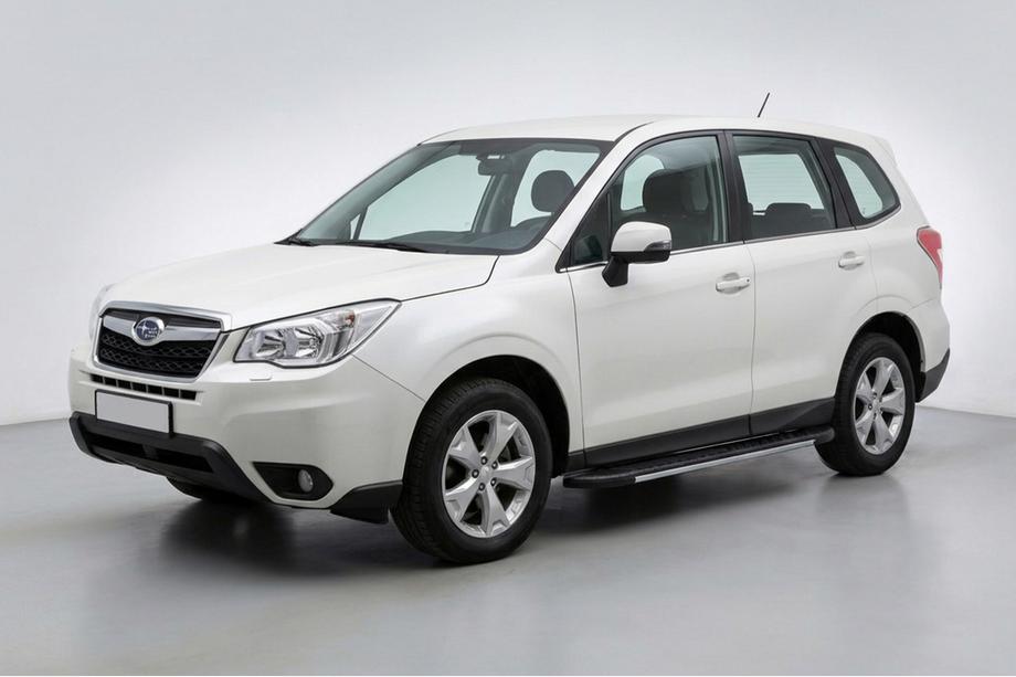 Subaru Forester 2013–2018 Bosphorus Grey zijsteps (set van 2, aluminium) Image