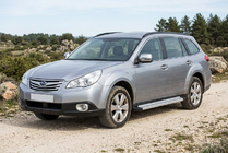 Subaru Outback 2009–2014 Zijtreden Maya V2 (set van 2, aluminium) foto 1
