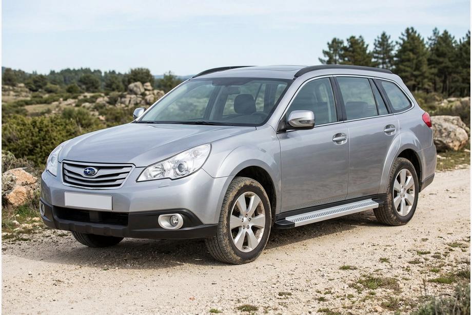 Subaru Outback 2009–2014 Zijtreden Maya V2 (set van 2, aluminium) Image
