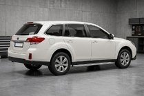 Subaru Outback 2009–2014 Zijtreden Maydos V2 (2 st., aluminium/RVS) foto 1