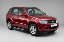 Suzuki Grand Vitara 2005–2017 Bosphorus Grey zijsteps (set van 2, aluminium) foto 1