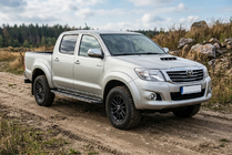 Toyota Hilux 2006–2015 Bosphorus Grey zijsteps (set van 2, aluminium) foto 1