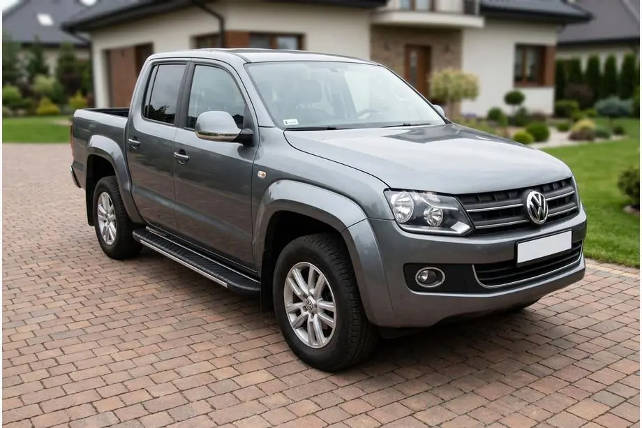 Volkswagen Amarok 2010–2022 Bosphorus Grey zijsteps (set van 2, aluminium) Image